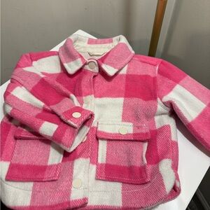Old Navy Pink and White Kids Jacket